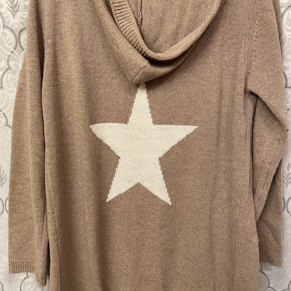 Tan sweater cardigan